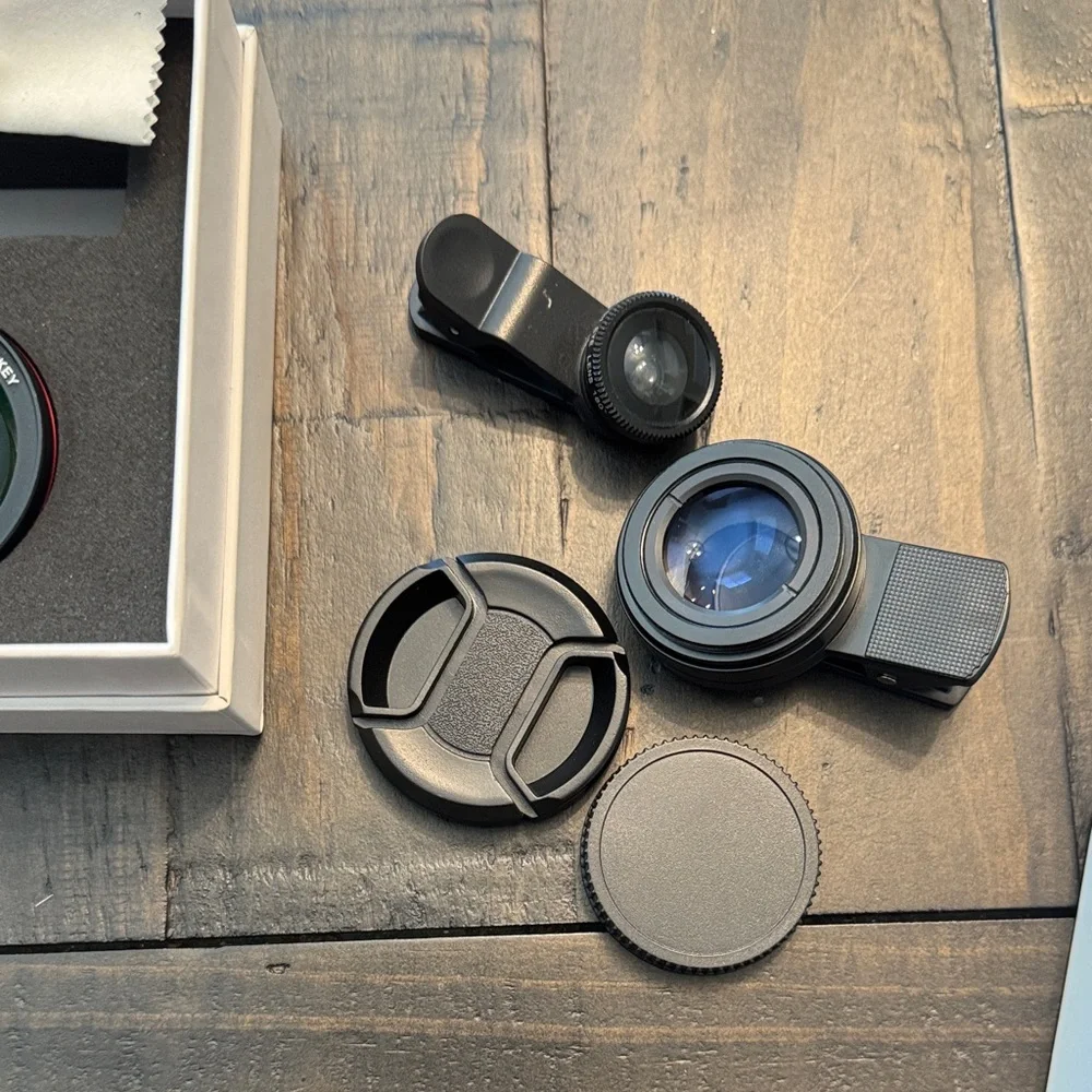 2-in-1 Fisheye Macro Lens Combo - Black